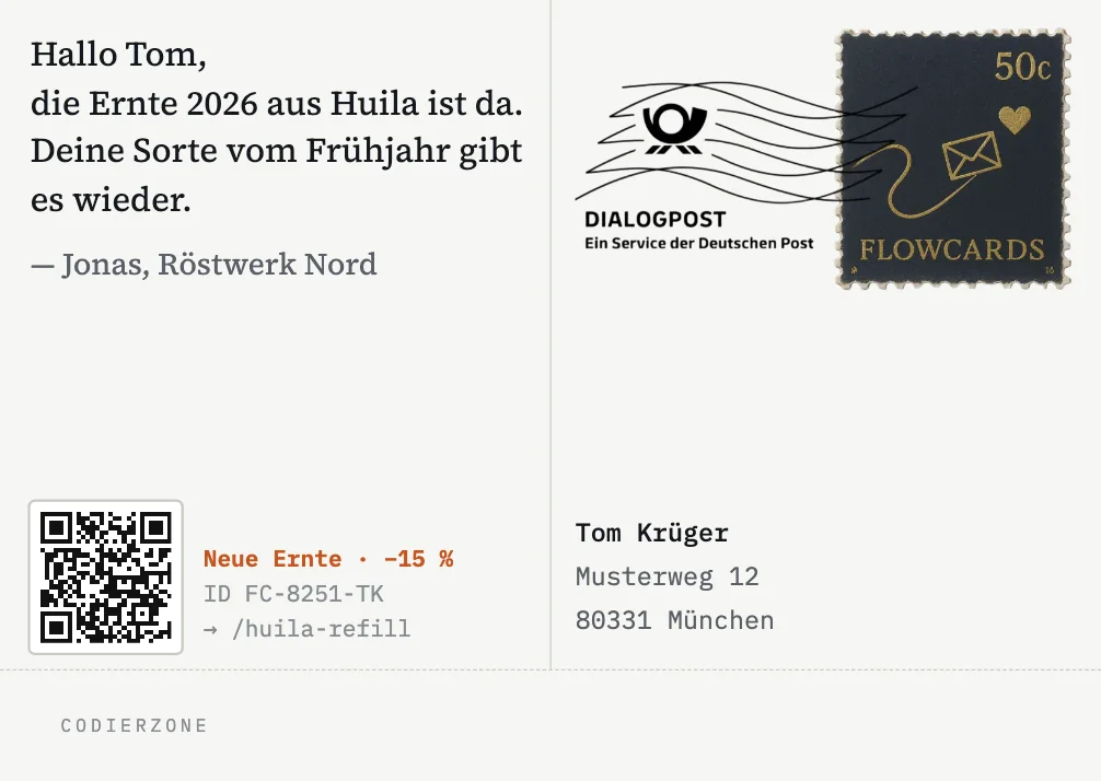 Röstwerk Nord – Neue Ernte (Rückseite)